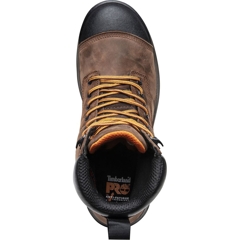 Timberland Mens Work Boots PRO® Helix HD 8\" Comp Toe - Brown/Black - India ML2987301